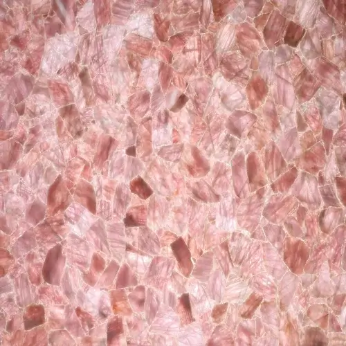 Pink Quartz With Backlit